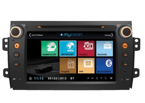 Магнитола последнего поколения MyDean 3124 c GPS для Suzuki SX4 (2006-2012)