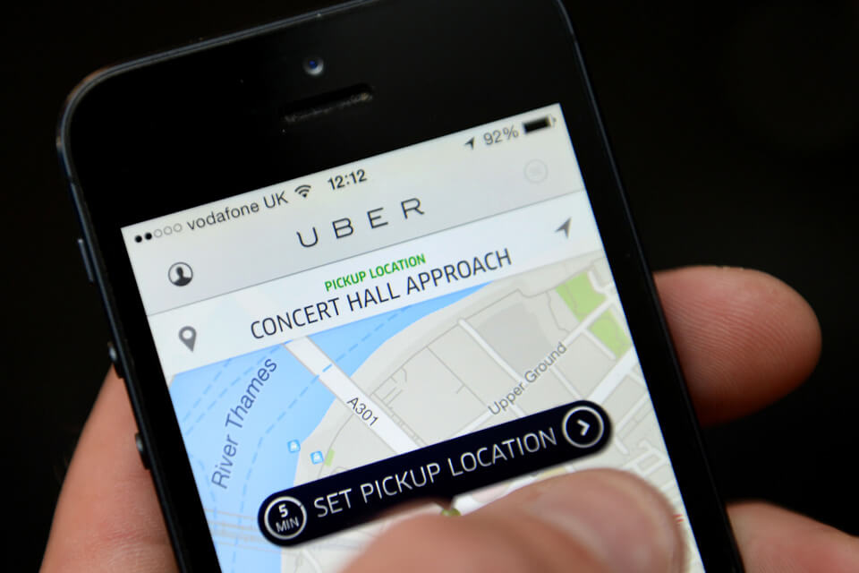 Приложение для такси - Uber